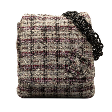 Pearl Street Bags Chanel Tweed Camellia Crossbody (SHG-U2f14G)