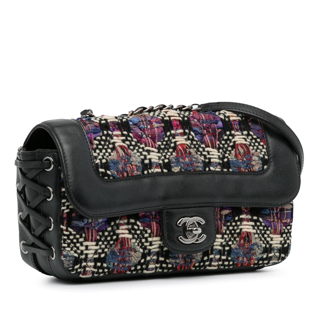 Pearl Street Bags Chanel Tweed Coco Corset Flap (SHG-aHwuBO)