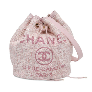 Top Quality Chanel Tweed Deauville Drawstring Bucket Bag (SHG-2B1zbV)