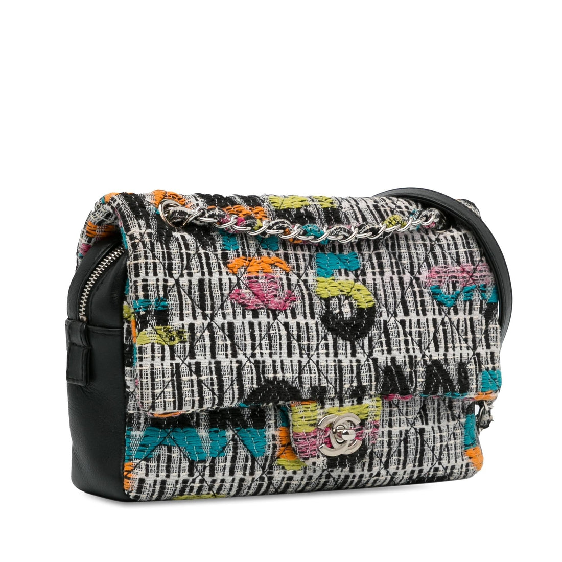 Pearl Street Bags Chanel Tweed Easy Fantasy Flap (SHG-BwnABY)