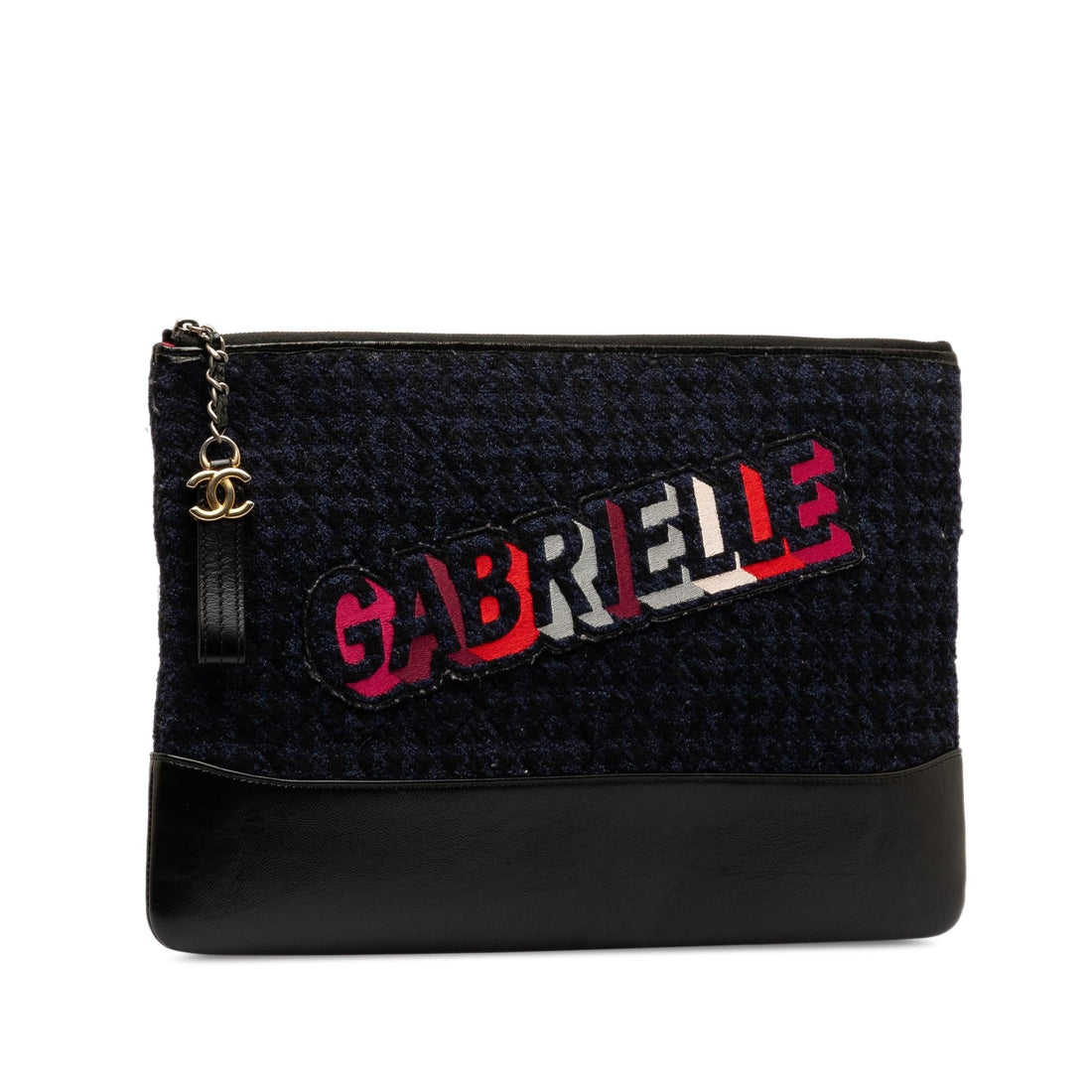 Pearl Street Bags Chanel Tweed Gabrielle Clutch Bag (SHG-bga3xd)
