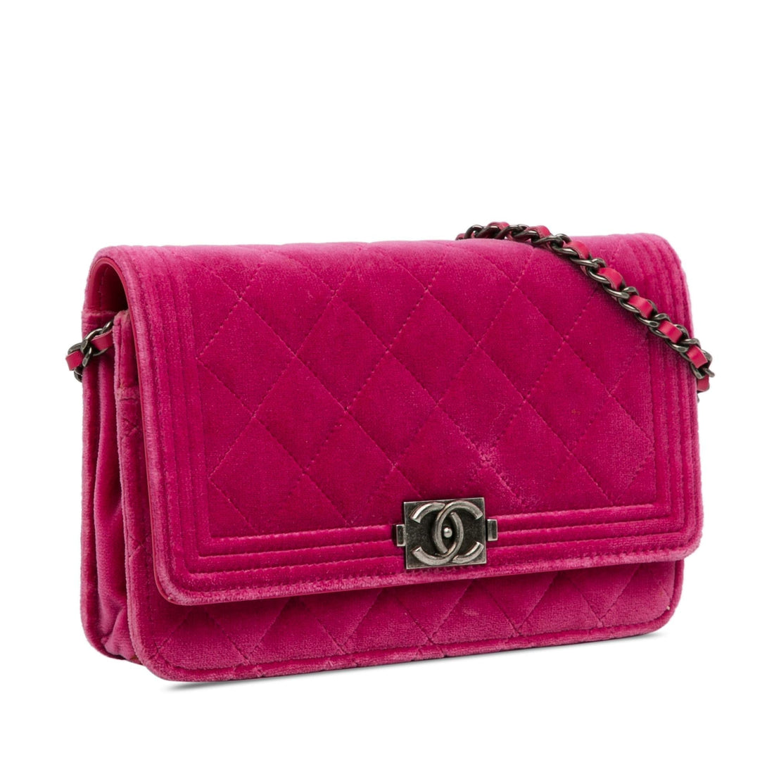 Pearl Street Bags Chanel Velvet Boy Wallet On Chain (SHG-p9WVfn)