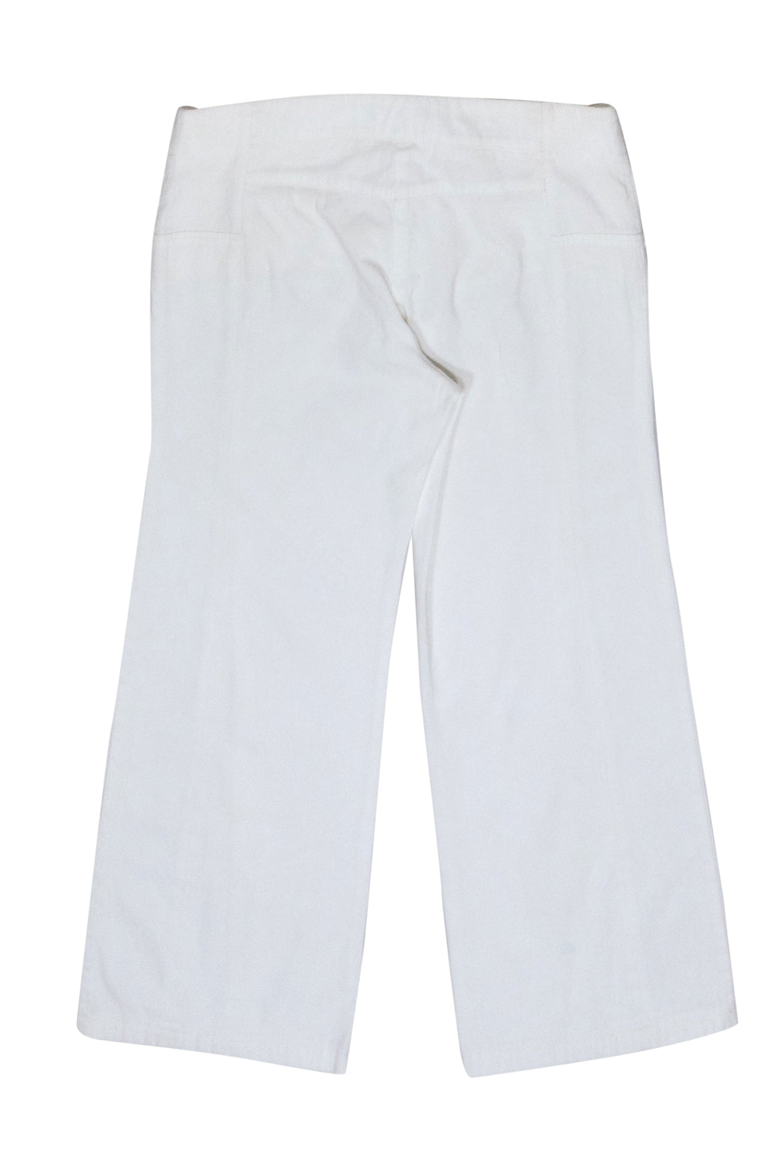 Chanel - White Cropped Denim Pants Sz 8