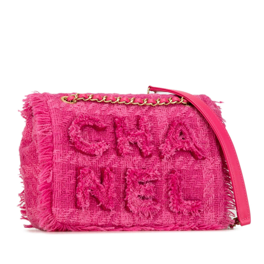 Top Quality Chanel Wool Tweed Giant Logo Flap (SHG-cgNjh5)