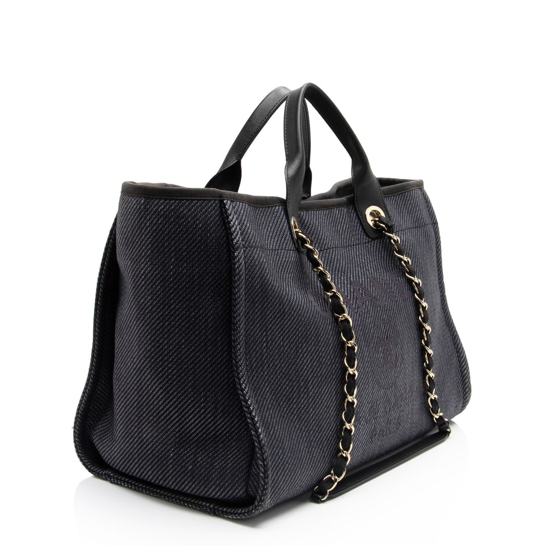 Pearl Street Bags Chanel Woven Straw Deauville Medium Tote (SHF-oXD7wn)