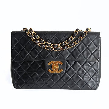Top Quality Chanel Top Quality Chanel Top Quality Chanel borsa a tracolla Dekamatrasse 34 Maxi in pelle nera