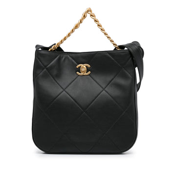 Chanel Easy Mood Large Black Calfskin Gold