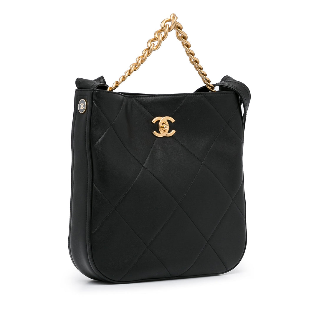 Chanel Easy Mood Large Black Calfskin Gold