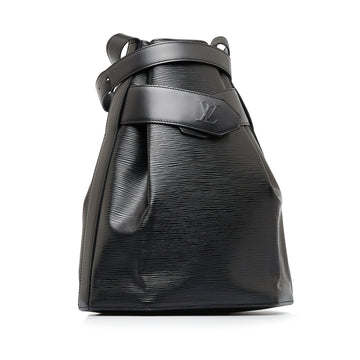 Louis Vuitton Sac D'epaule Black Epi