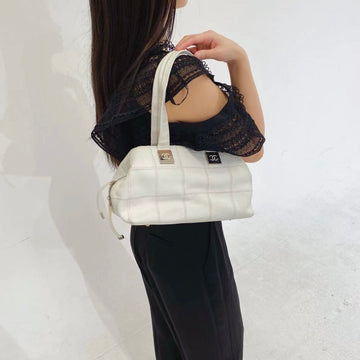 Chanel Square Quilted LAX Bowler Bag