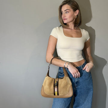 Gucci Leather Jackie O Hobo Bag