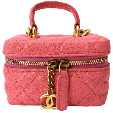 Pearl Street Bags Chanel Vanity Case Small Leather Crossbody Bag Pink