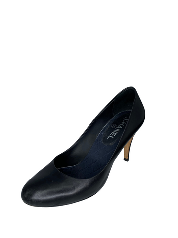 Chanel Leather Round Toe Pump |US9.5|FR39.5|
