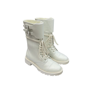 DD D TRAP ANKLE BOOT WHITE