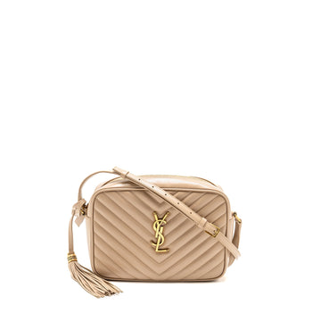 Saint Laurent/YSL Lou Camera Bag CalBNkin Beige GHW