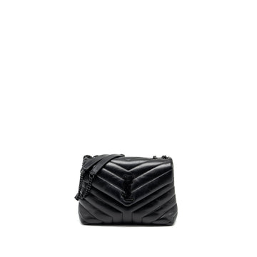 Saint Laurent/YSL Small Loulou Bag CalBNkin So Black