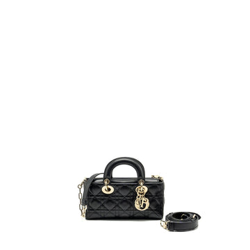 Top quality Dior lady D-Joy Small  Bag Lambskin Black