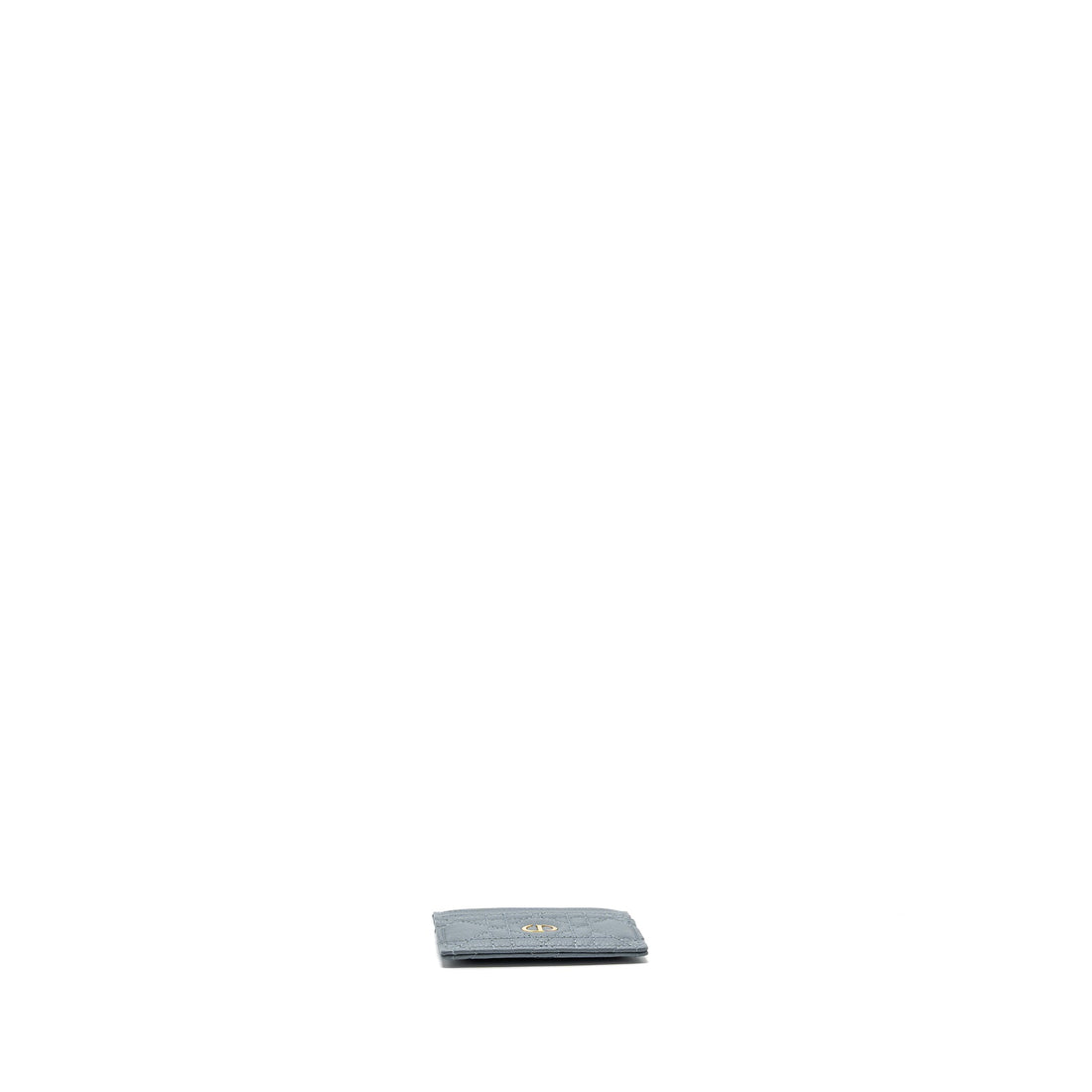 Top quality Dior Caro Five-Slot Card Holder Calfskin Grey