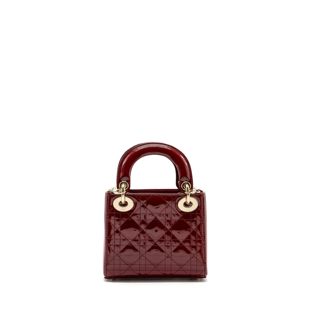 Top quality Dior Mini Lady Top quality Dior Patent Red