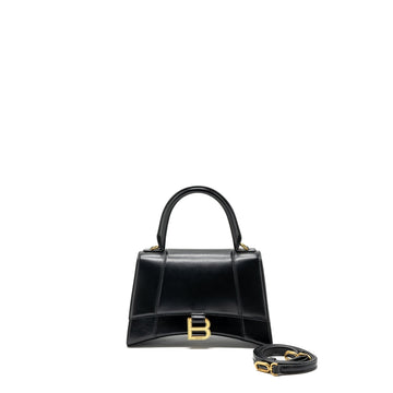 Balenciaga small Hourglass bag calBNkin black GHW