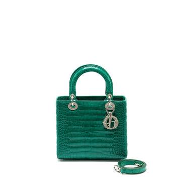 Top quality Dior medium lady Top quality Dior crocodile green with crystal