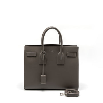 Saint Laurent/YSL Sac De Jour Small Grained CalBNkin Grey SHW