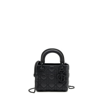 Top quality Dior Mini Lady Top quality Dior Calfskin So Black