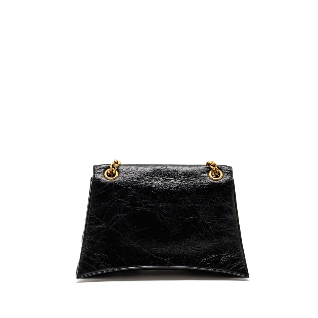 Balenciaga Medium Womens Crush Chain Bag CalBNkin Black GHW