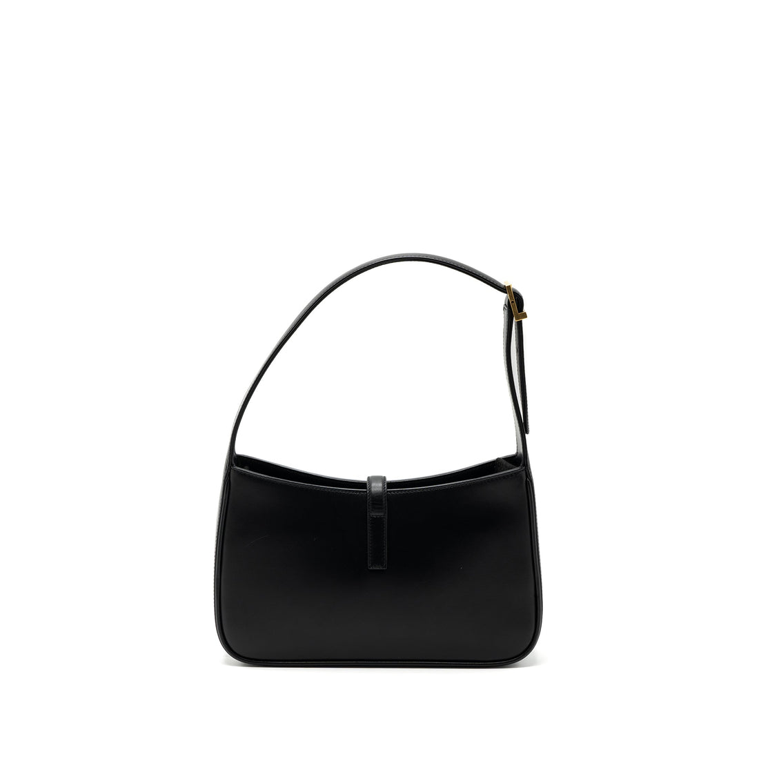 Saint Laurent/YSL Le 5 A 7 Hobo Bag Smooth CalBNkin Black GHW