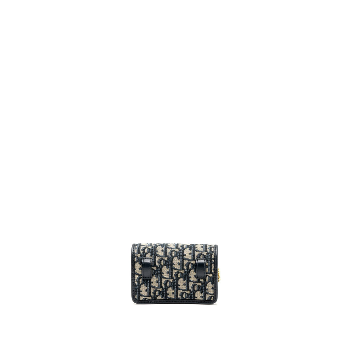 Top quality Dior 30 Montaigne Pouch with Chain Canvas Blue Oblique