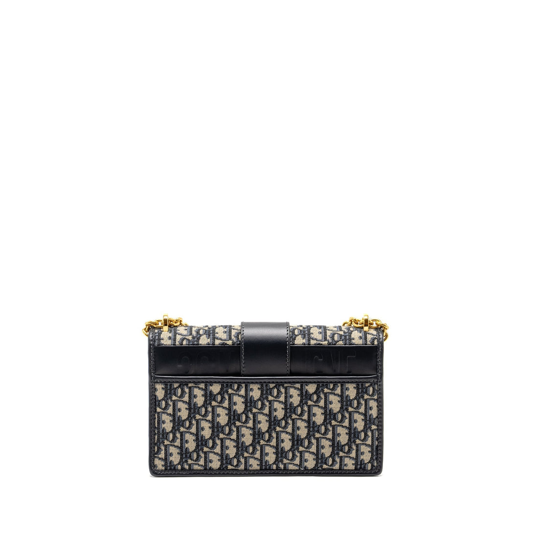 Top quality Dior 30 Montaigne Chain Bag Oblique Jacquard Blue