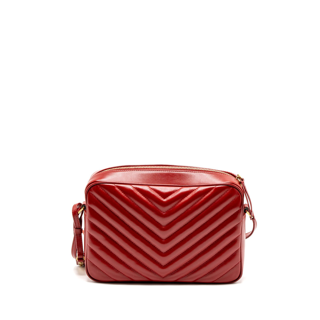 Saint Laurent Lou Camera Bag CalBNkin Red GHW