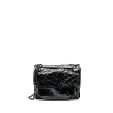 Saint Laurent/ YSL Medium Niki CalBNkin Black SHW