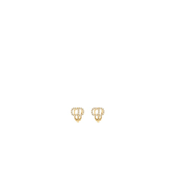 Top quality Dior CD LOGO EAR CLIPs CRYSTAL