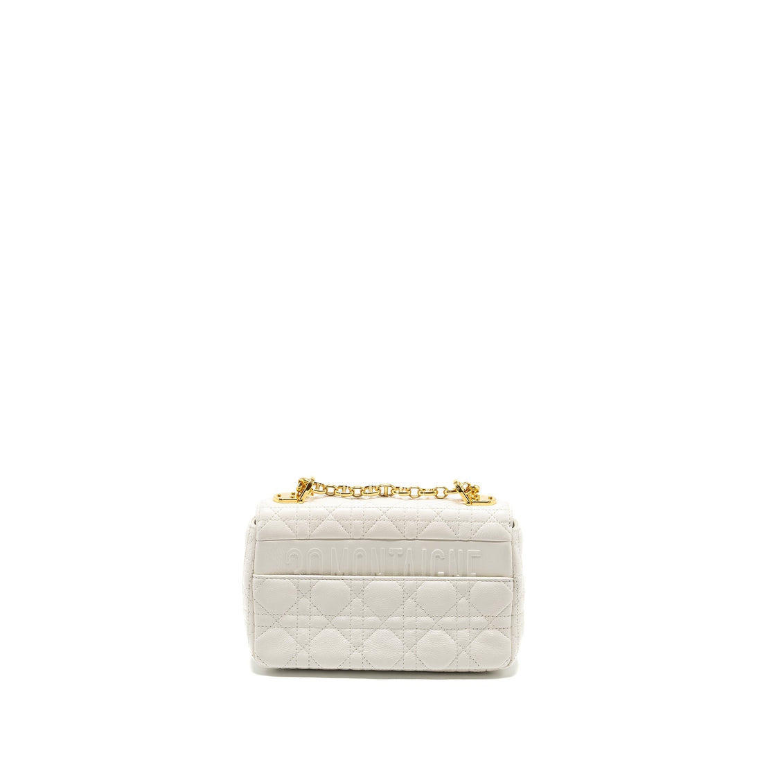 Top quality Dior Caro S flap bag calfskin white