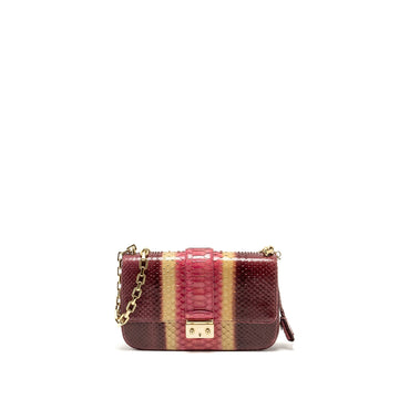 Top quality Dior Miss Top quality Dior Medium Flap Bag Python Multicolour