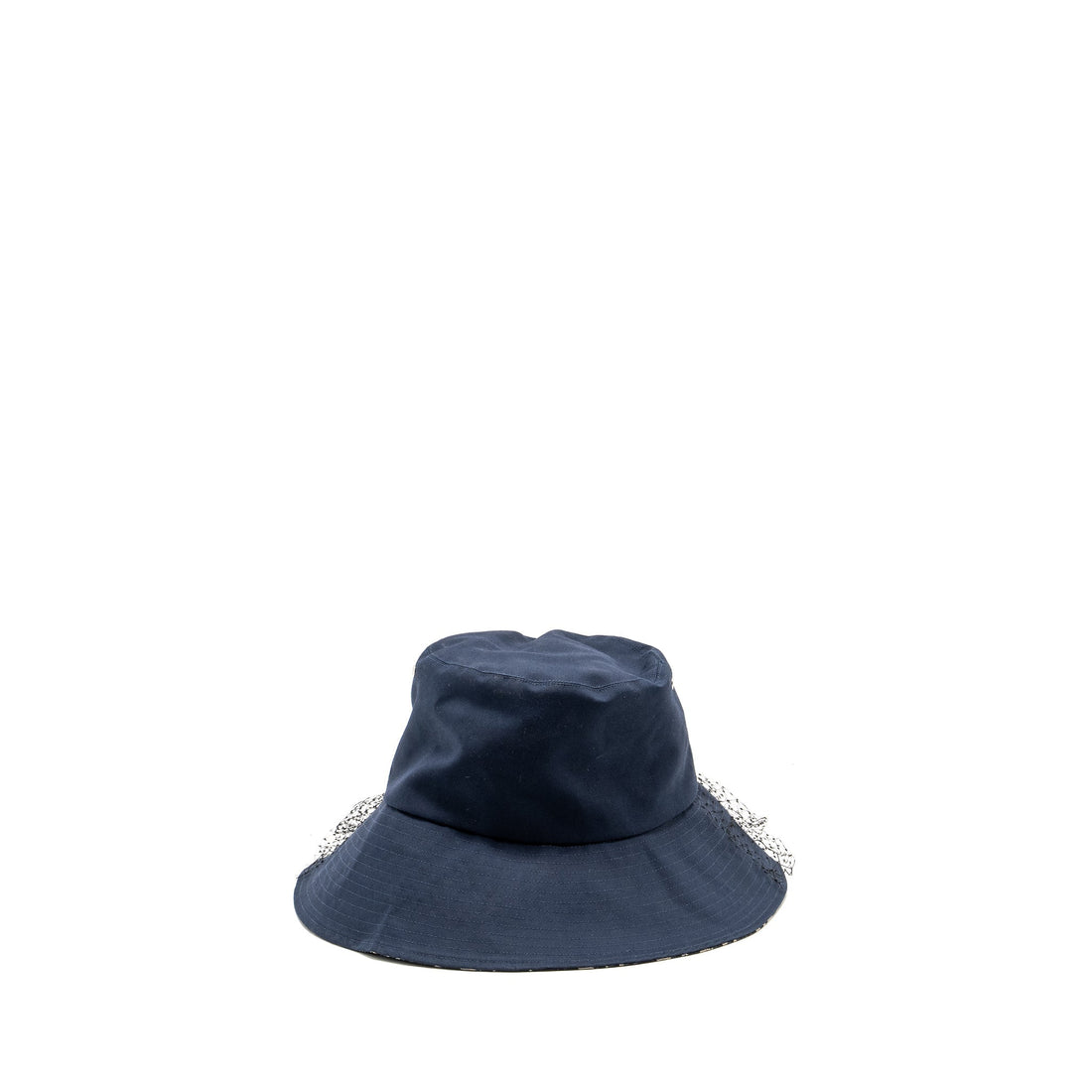 Top quality Dior Size 57 Teddy-D Brim Bucket Hat with Veil Blue