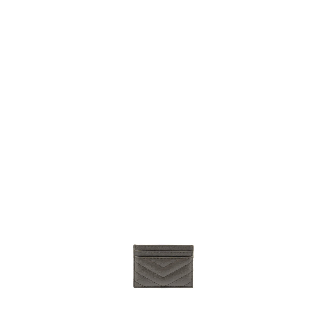 Saint Laurent card holder calBNkin grey SHW