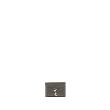 Saint Laurent card holder calBNkin grey SHW