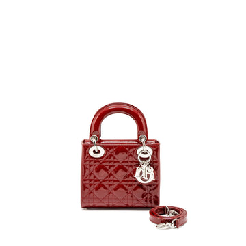 Top quality Dior Mini Lady Top quality Dior Patent Red