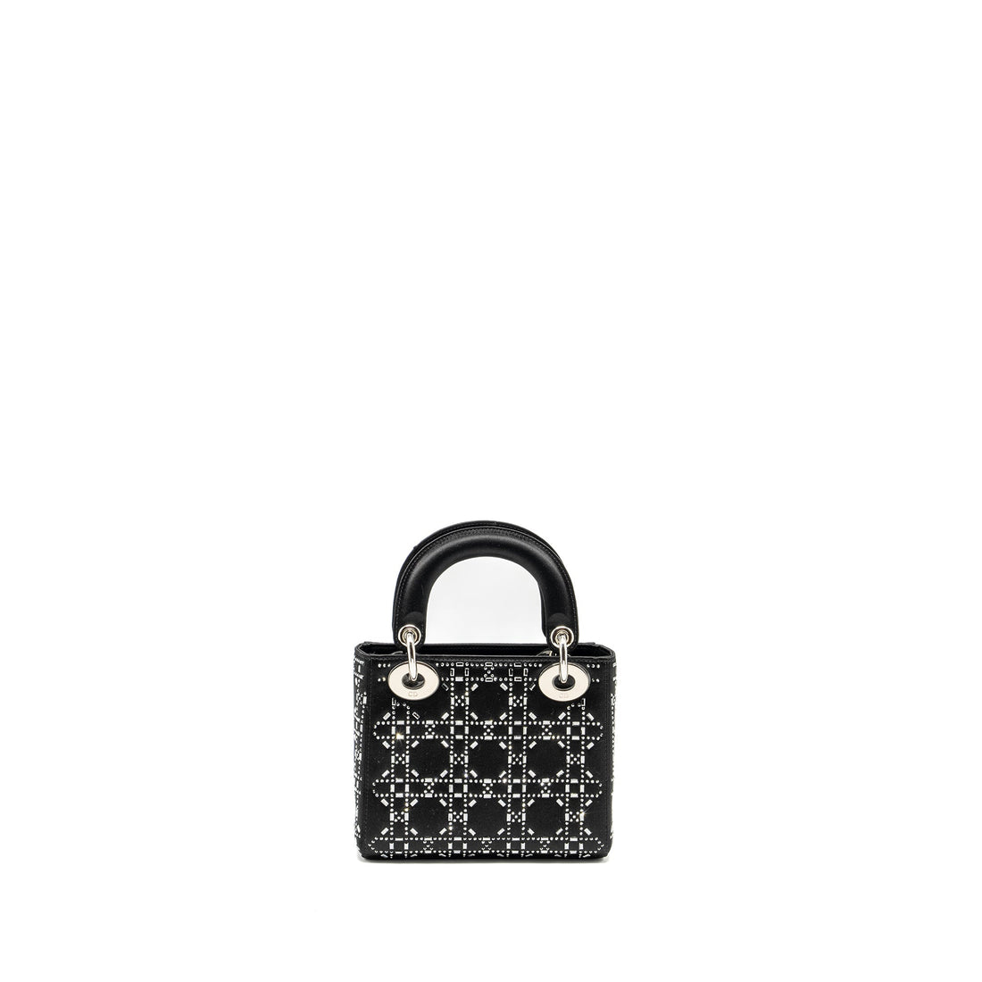 Top quality Dior Mini Lady Top quality Dior Stain Crystal Black