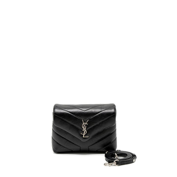 Saint Laurent LouLou Toy Strap Bag CalBNkin Black SHW
