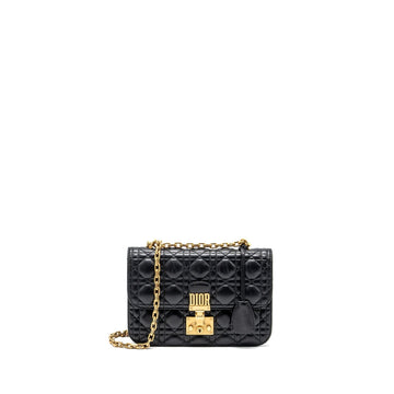 Top quality Dior Addict Flap Bag lambskin black
