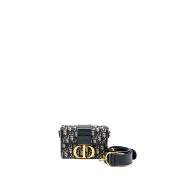 Top quality Dior 30 Montaigne Box Blue Oblique Jacquard