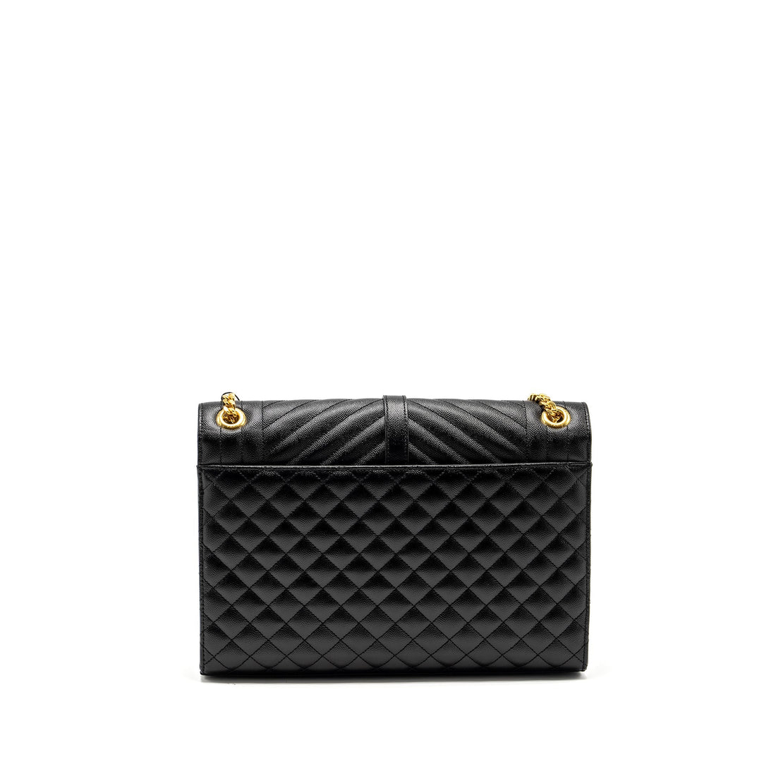 Saint Laurent Large Envelope Bag CalBNkin Black GHW