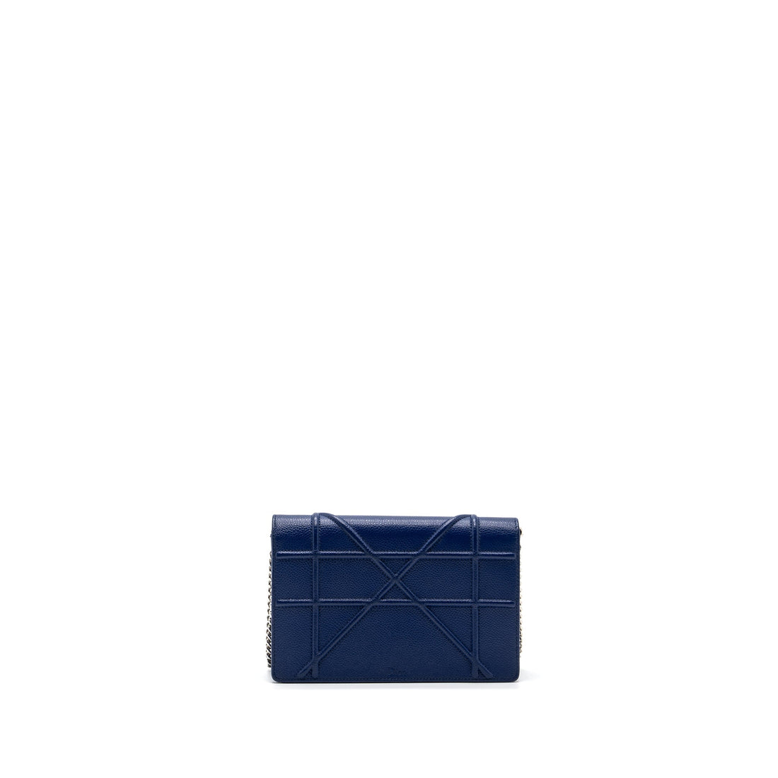 Top quality Dior Top quality DiorAMA WALLET ON CHAIN Leather BLUE