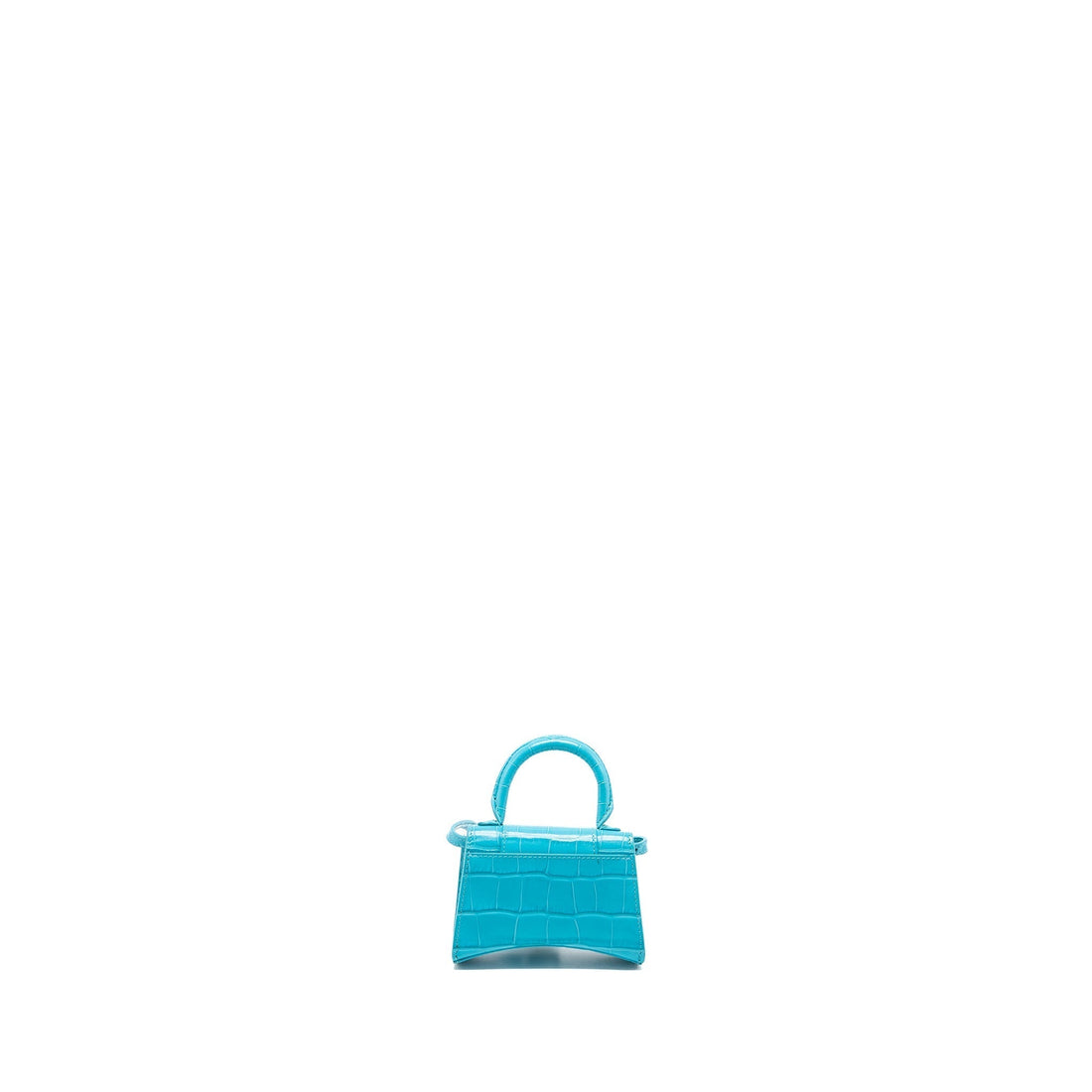 Balenciaga Mini Hourglass embossed calBNkin blue SHW