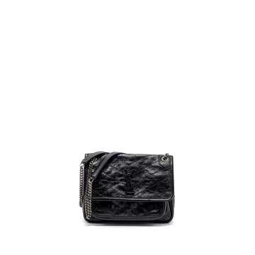 Saint Laurent Niki Baby CalBNkin Black Ruthenium hardware