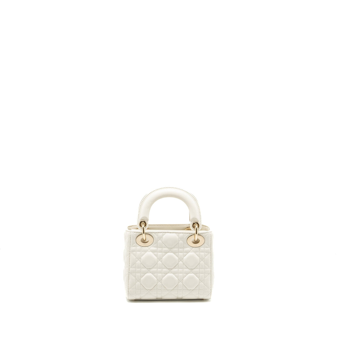 Top quality Dior Mini Lady Top quality Dior Lambskin White