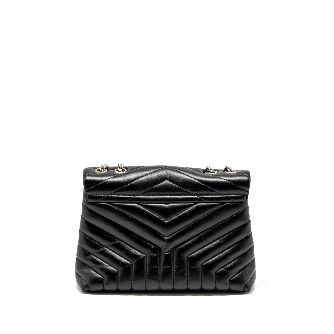 Saint Laurent /YSL Medium Lou Lou Bag CalBNkin Black Ruthenium Hardware